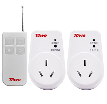 TOWE remote control socket with one controller and two sockets 220V 16A