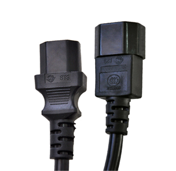 Power extension cord C13 converted to C14